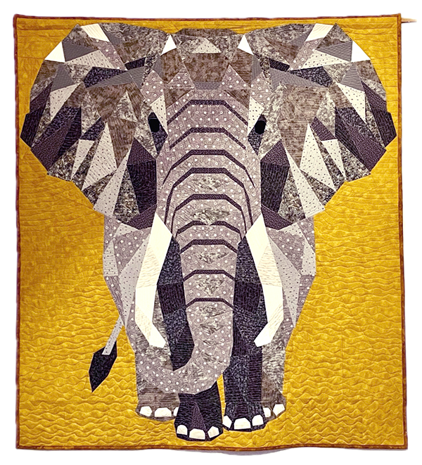 Elefanten-Quilt fertig