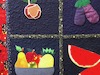 Wandbehang mit Früchten